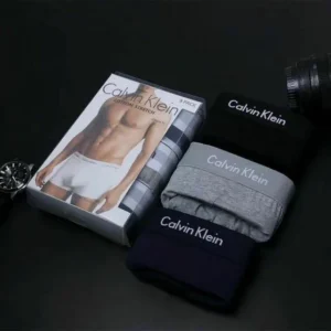 Calvin Klein Underwear  Pack of 3 Pieces Premium Cotton Boxer for Men's comfort breathable & soft