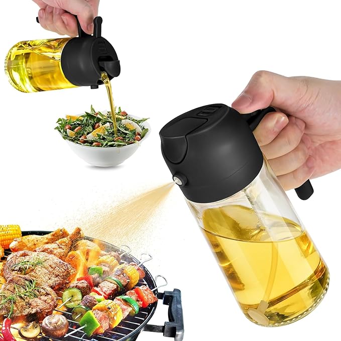 TrendPlain Oil Dispenser Bottle for - 2 in 1Kitchen Oil Dispenser