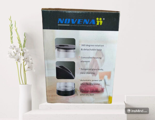 Novena Glass Fast Boiling Electric Kettle - 2 Liter