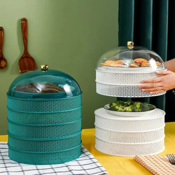 Food Plastic Cover Vegetable Cover Dining Table Kitchen Shelf 5 Layer premeum product - Image 7