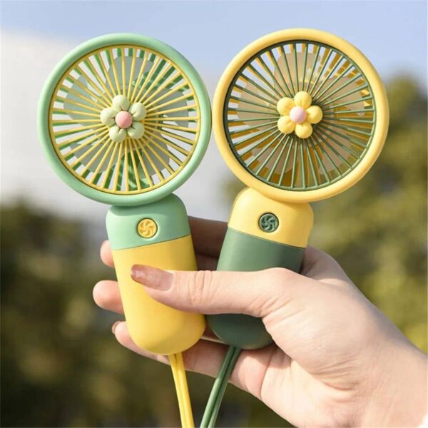 Hand Fan Smart cute handheld cooling USB Rechargeable Sports Pocket Mini Hand Fan - Image 3