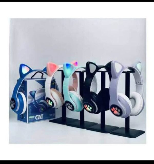 Cat STN-28 Over Ear Music Headset Glowing Ear Headphones Original Premium Quality