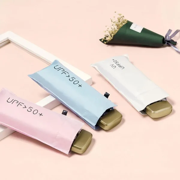 mini Iphone Umbrella Travel Rain/Sunscreen Compact 7inc Folding Umbrella Stylish Addition Modern - Choice Expression - Image 6