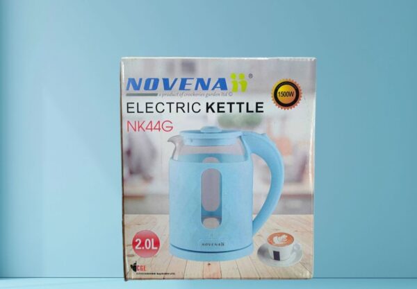 Novena NK44G Glass Plastic Hot Water Electric Kettle - Image 3