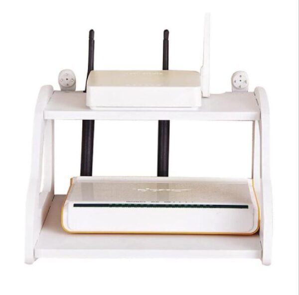 High Quality PVC Tarpaulin Double Layer Wall Mounted Shelf Wifi router Stand Shelf Home Office shop decorator - Image 4
