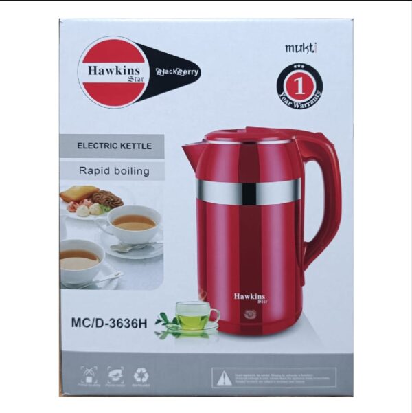 Hawkins Electric Kettle 2.5L MC/D-3636H Quick and Convenient Hot Water Anytime - Image 4