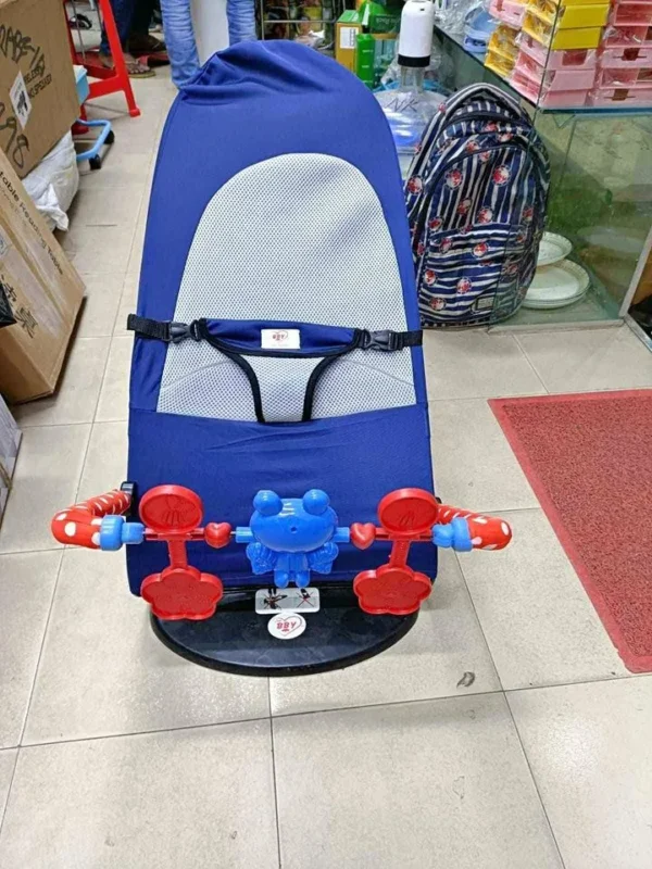 Baby Rocking Bouncer Chair – With 3 Toys | Soft, Foldable & Safe for Newborn to 3 Years - Image 4