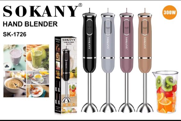 “SOKANY Electric Hand Blender Food Mixer Egg Beater with Cup”
