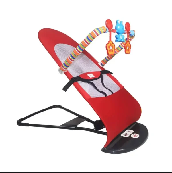 Baby Rocking Bouncer Chair – With 3 Toys | Soft, Foldable & Safe for Newborn to 3 Years - Image 2